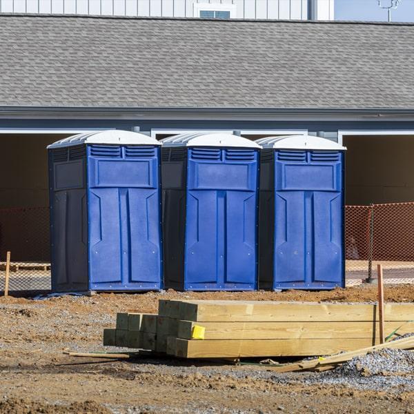 Heavy-duty construction site porta potty in Kennesaw, Georgia